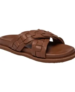 NAPLES - CROSSING STRAPS LEATHER SANDAL
