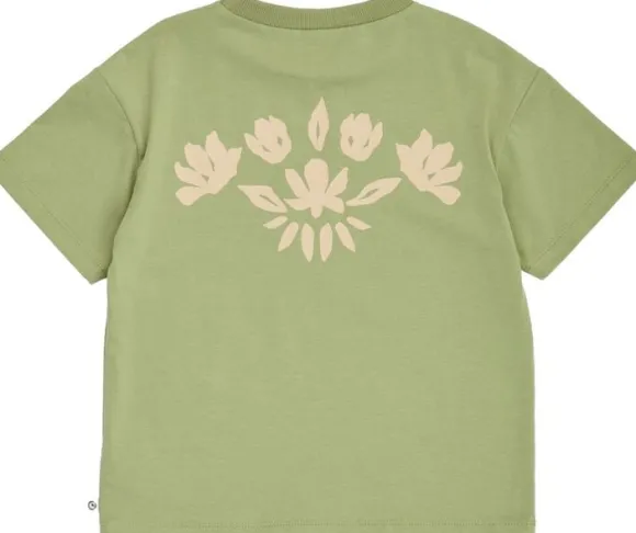 Natures imprint embroidery s/s T