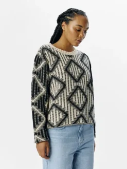 OBJFERKA RE L/S KNIT PULLOVER 137
