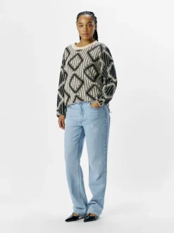 OBJFERKA RE L/S KNIT PULLOVER 137