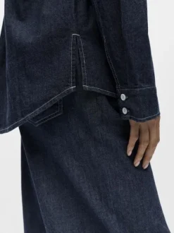OBJGINA L/S LO DENIM SHIRT NOOS