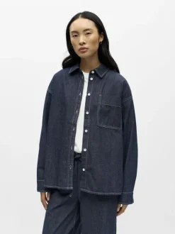OBJGINA L/S LO DENIM SHIRT NOOS