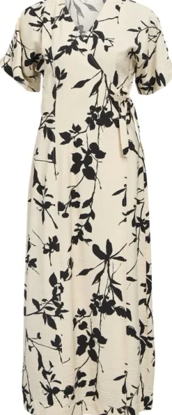 OBJJACIRA S/S RE LONG WRAP DRESS NO