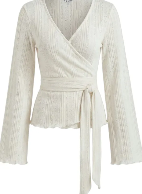 OBJLESLY L/S REG. WRAP TOP E TNE 26