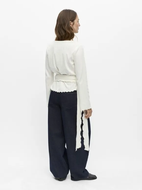 OBJLESLY L/S REG. WRAP TOP E TNE 26