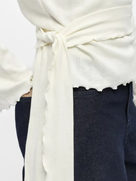 OBJLESLY L/S REG. WRAP TOP E TNE 26