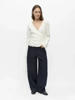 OBJLESLY L/S REG. WRAP TOP E TNE 26