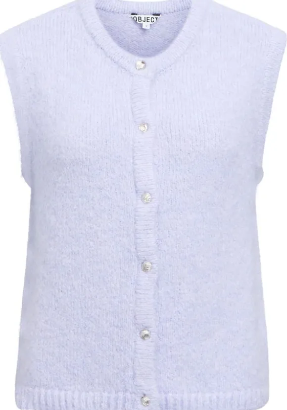 OBJSAGGIA RE KNIT VEST CARDIGAN NOO