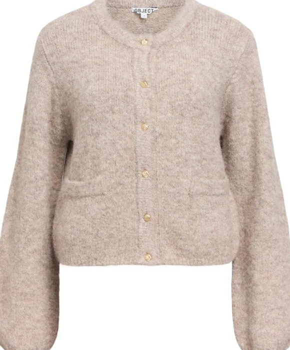 OBJSAGGIA RE L/S KNIT CARDIGAN NOOS