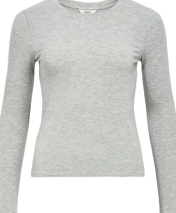 OBJZOFIA SLI L/S O-NECK TOP NOOS