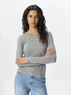 OBJZOFIA SLI L/S O-NECK TOP NOOS