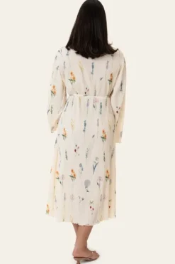 OfeliaIC Long Wrap Dress - Off Whit