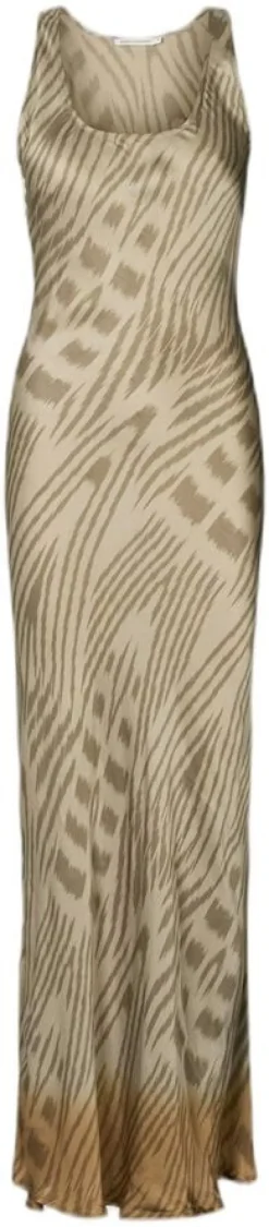 Ombre ikat bias dress - Lavan