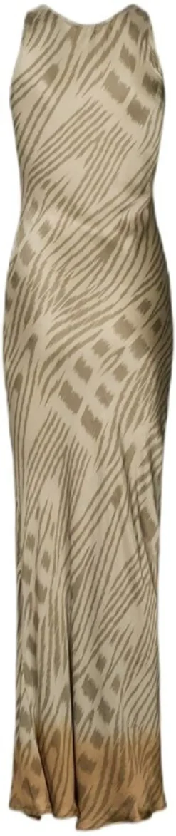 Ombre ikat bias dress - Lavan