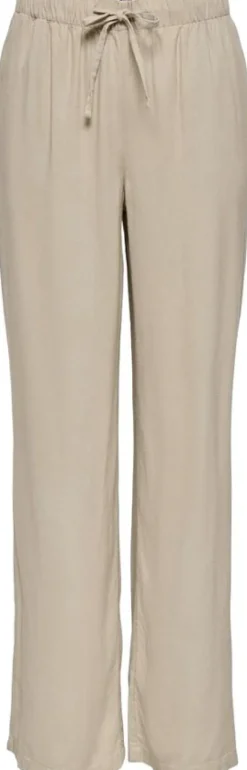 ONLGOA MW LINEN BL PULL-UP PANT CC