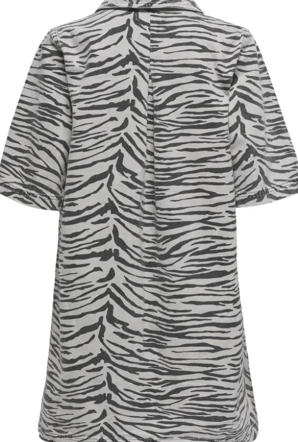 ONLGRY SS ZEBRA DRESS DNM SIK