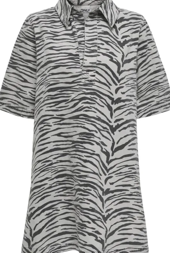 ONLGRY SS ZEBRA DRESS DNM SIK