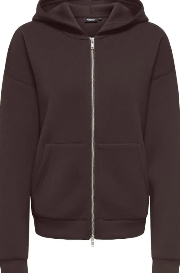 ONLNAOMI L/S TWO-WAY ZIP HOODIE CS