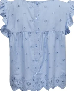 ONLSILLA LIFE S/L FRILL TOP WVN NOO