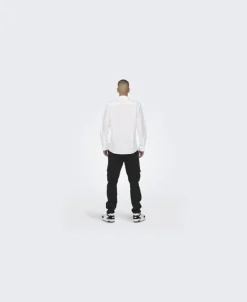 ONSCAIDEN LIFE LS SOLID LINEN SHIRT