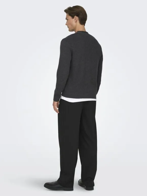 ONSTING LIFE REG LS CARDIGAN KNIT N