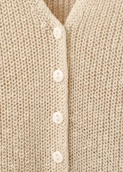 Openwork knitted waistcoat