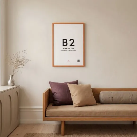 Orange Wood Frame
