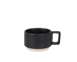 Otto Ceramic Mug with Handle | Black