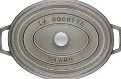 Oval Cocotte 29cm Graphite grey Staub