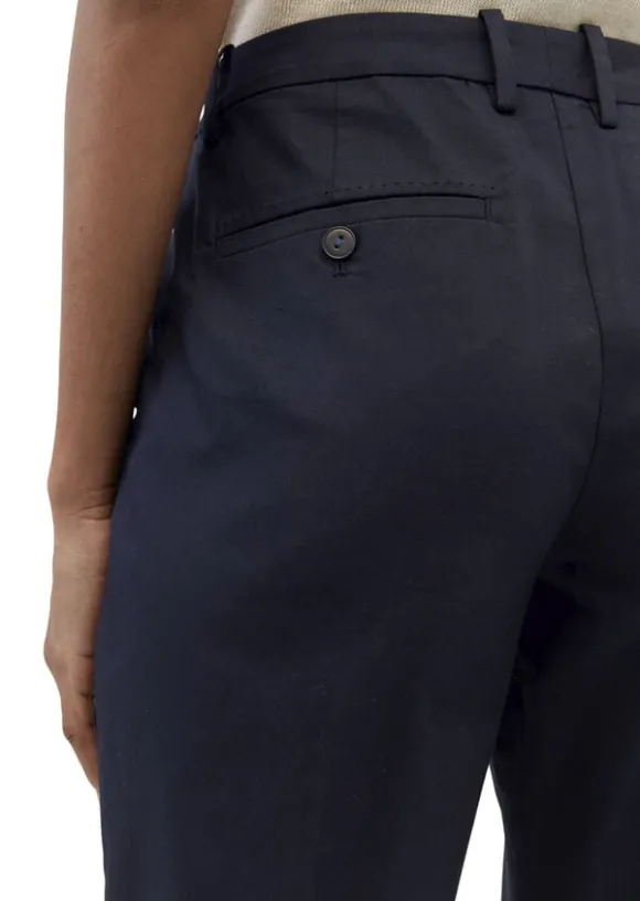 Pants, regular rise, slim but comfy