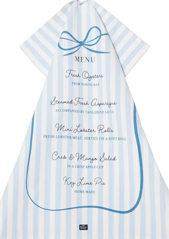 Party Menu Org Cotton Kitchen Towel