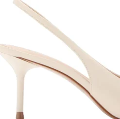 Patent heeled shoes