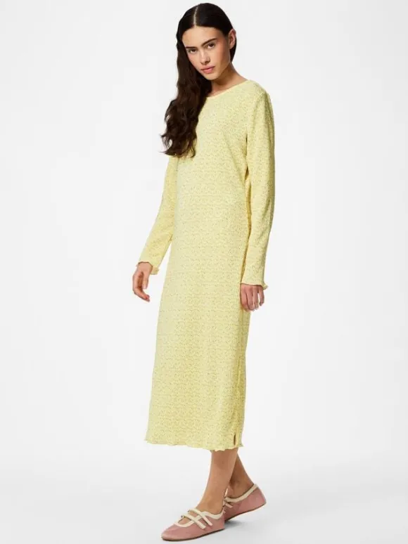 PCFLORA LS MIDI DRESS JRS NOOS BC