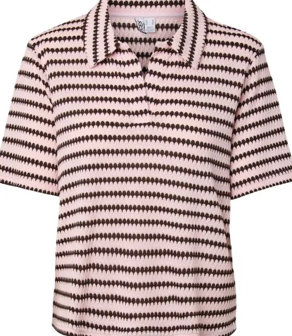 PCJEYA SS V-NECK LOOSE POLO D2D JRS