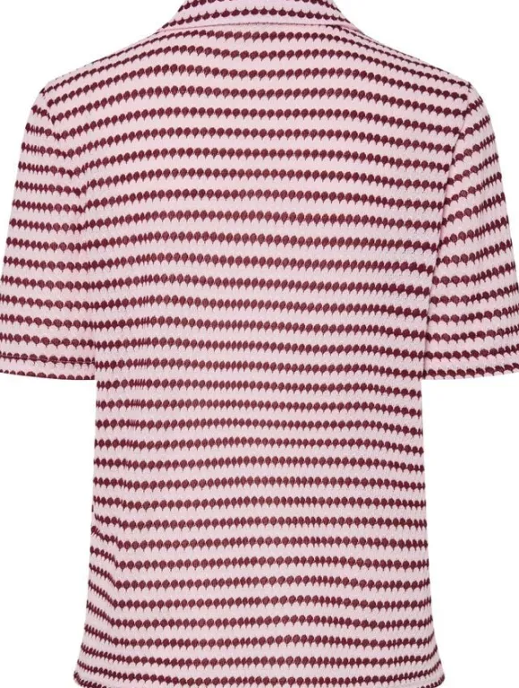 PCJEYA SS V-NECK LOOSE POLO D2D JRS