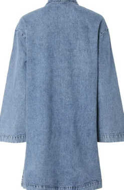 PCKENYA LS A-SHAPE DENIM DRESS NOOS