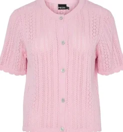 PCNUKA SS O-NECK KNIT CARDIGAN NOOS