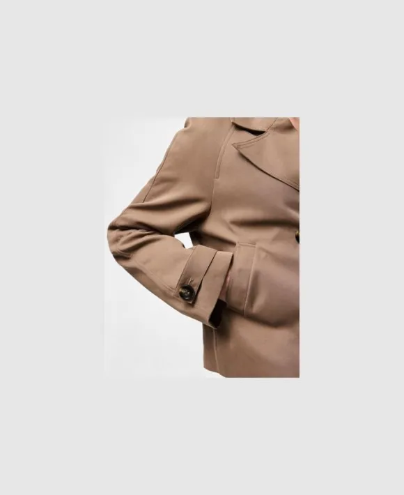 PCSCARLETT LS SHORT TRENCHCOAT NOOS