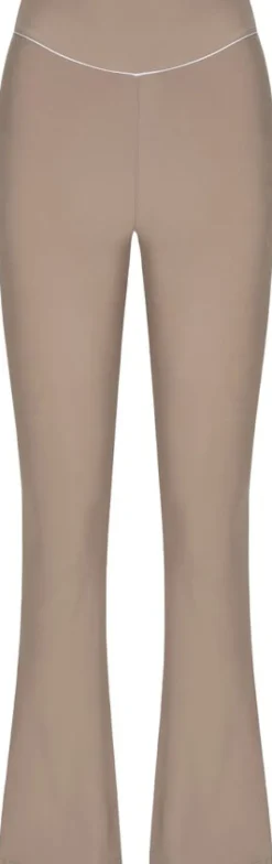 Peak high-waist flared brushed leggings - Hazel
