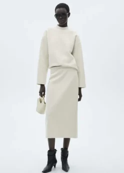 Perkins collar bouclé sweatshirt