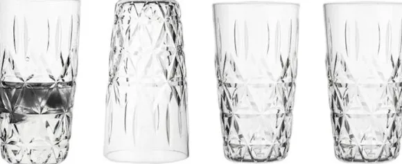 Picnic Juni tumbler, 4-pcs (6) Clear