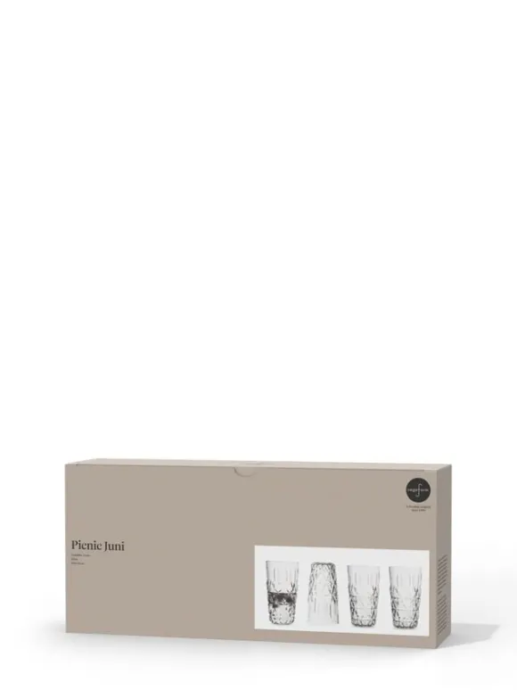 Picnic Juni tumbler, 4-pcs (6) Clear