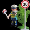 Police officer with speed