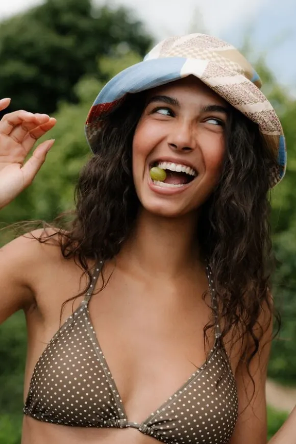Polka Dot Bel Bikini Top
