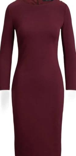 Ponte Three-Quarter-Sleeve Dress