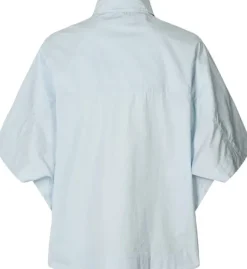 Poplin curved hem shirt - Berte