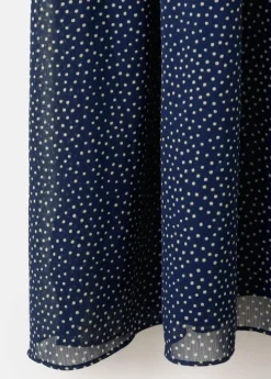 Printed halter-neck dress