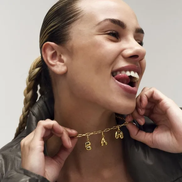 Puffer Letter Charm - S