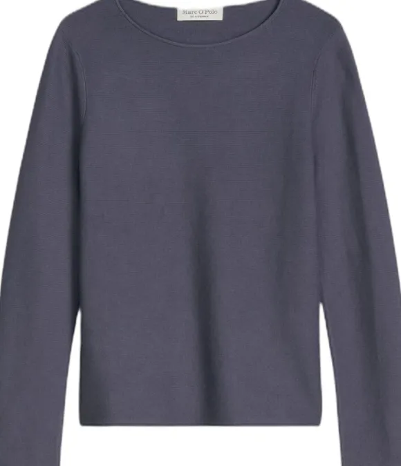 Pullover, longsleeve, boat neck