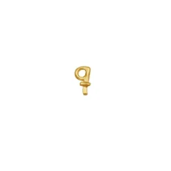 Q Alphabet Single Earring